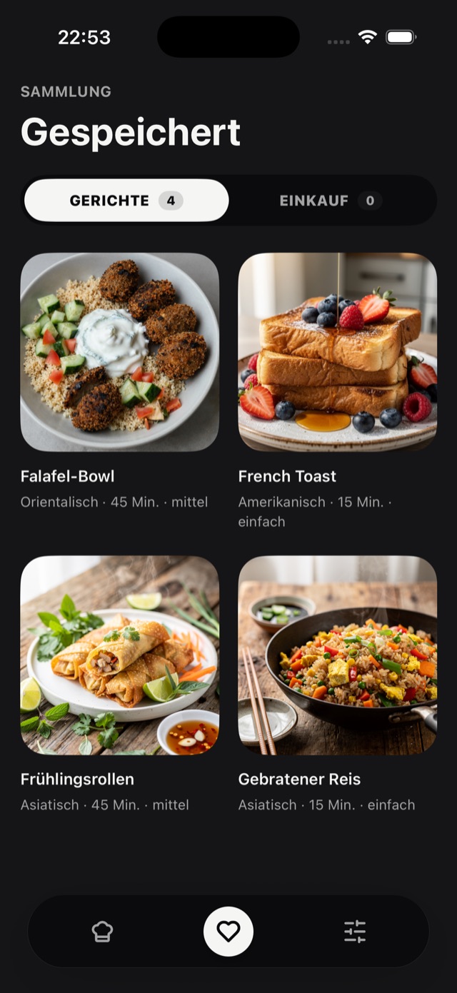 Cuisivo App – Favoriten